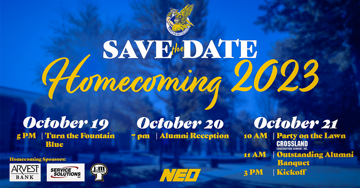 Save the date homecoming 2023